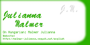 julianna malmer business card